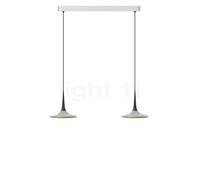 Grau Falling Leaf Suspension LED 2 foyers chrome brillant/noir - 200 cm Ce luminaire comporte des modules à LED prémontés de classes énergétiques A A++, A+, A
