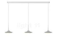 Grau Falling Leaf Suspension LED 3 foyers chrome brillant/blanc - 200 cm Ce luminaire comporte des modules à LED prémontés de classes énergétiques A A++, A+, A