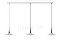 Grau Falling Leaf Suspension LED 3 foyers chrome brillant/noir - 200 cm Ce luminaire comporte des modules à LED prémontés de classes énergétiques A A++, A+, A