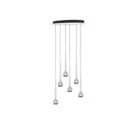 GRAU Falling Sun Chandelier Six Pendelleuchte, Polished