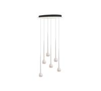 GRAU Falling Sun Chandelier Six Pendelleuchte, White