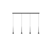 GRAU Falling Sun Trace Quattro Pendelleuchte, Black