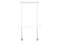 Grau Falling Sun Trace Suspension LED 2 foyers blanc sable - 200 cm Ce luminaire comporte des modules à LED prémontés de classes énergétiques A A++, A+, A