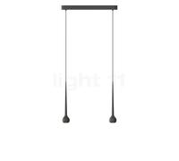 Grau Falling Sun Trace Suspension LED 2 foyers noir - 200 cm Ce luminaire comporte des modules à LED prémontés de classes énergétiques A A++, A+, A