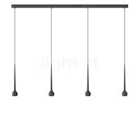 Grau Falling Sun Trace Suspension LED 4 foyers noir - 200 cm Ce luminaire comporte des modules à LED prémontés de classes énergétiques A A++, A+, A