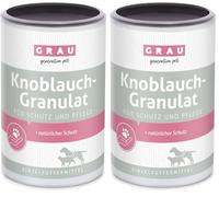 GRAU - l’Original - 100% granulés d’ail Pur, Protection Naturelle Contre Les Agents extérieurs, soutient l’Organisme, Pack de 1 (1 x 150 g), Aliment Simple pour Chiens et Chats (Lot de 2)