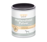 GRAU - l’Original - 100% Poudre de Chardon Notre-Dame Pure, protège Le Foie, contribue au renouvellement cellulaire, Pack de 1 (1 x 225 g), complément Alimentaire pour Chiens