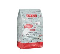 GRAU L’original Croquettes Pour Chiens Jeunes, Volaille, Lot De 1 (1 x 3 kg), Sans Gluten, Pour Chiens Âgés D’au Moins 4 Mois