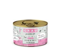 GRAU - l’Original - Nourriture Humide pour Chats - Chatons - Poulet et Canard, Pack de 6 (6 x 200 g), sans céréales, pour Chatons