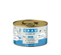 GRAU - l’Original - Nourriture Humide pour Chats - volaille et Poisson de mer, Pack de 6 (6 x 200 g), sans céréales, pour Chats Adultes