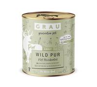 GRAU - l’Original - Nourriture Humide pour Chiens - gibier Pur, Pack de 6 (6 x 800 g), sans céréales, pour Chiens Adultes