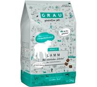 GRAU - l’Original - Nourriture sèche pour Chiens - Agneau, Pack de 1 (1 x 3 kg), sans Gluten, pour Chiens Adultes sensibles