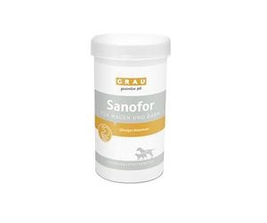 GRAU - l’Original - Sanofor, Tourbe médicinale pour favoriser la Flore intestinale, vitaliser la muqueuse et la Flore intestinales, Pack de 1 (1 x 1 kg), complément Alimentaire pour Chiens et Chats