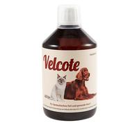 GRAU - l’Original - Velcote, Huile pressée à Froid aux acides Gras Essentiels oméga-3 et oméga-6 pour Soutenir la période de mue, Pack de 1 (1 x 500 ML), complément Alimentaire pour Chiens et Chats