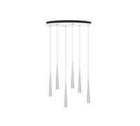 GRAU Niceone Chandelier Six Pendelleuchte, polished