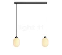 Grau Sun Suspension LED 2 foyers noir - réglable en hauteur Ce luminaire comporte des modules à LED prémontés de classes énergétiques A A