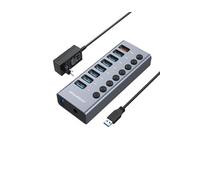 Graugear 7-Port USB-A 3.0 HUB + 1x Ladeport