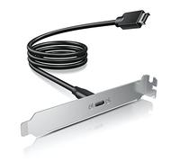 GRAUGEAR Adaptateur de Panneau Avant USB 3.2 Gen 2 USB-C - Câble d'extension de Carte mère - USB-C Femelle vers USB de Type A à 20 Broches avec Support PCIe Pleine Hauteur - 50 cm [G-AD-ETC-10G]