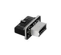 GRAUGEAR | Adaptateur pour Extension de USB-C | USB 3.0 Interne (19-pins) Header | vers USB 3.1 typ-E (20-pins) Key-A Femelle | A-Key | G-AD-19TE-180