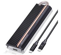 GRAUGEAR Boîtier 20 Gbit/s pour SSD M.2 NVMe & SATA, USB3.2 Gen2x2 20 Gbps, prend en charge M.2 2280/2260/2242/2230, refroidissement par caloduc, silencieux