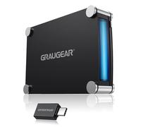 Graugear Boîtier externe en aluminium 5,25" SATA pour lecteur Blu-Ray/CD/DVD USB 3.0 eSATA USB-C