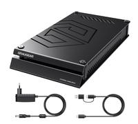 GRAUGEAR Boîtier pour Disque Dur 2,5/3,5" [Gaming Design PS4] | Boîtier externe pour disque dur SATA 2,5/3,5" I Boîtier HDD I Boîtier SSD I Support UASP I Aluminium I USB-C USB-A