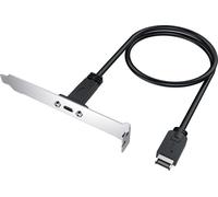GRAUGEAR Câble d'extension avec cache PCI,Type-E vers Type-C retail