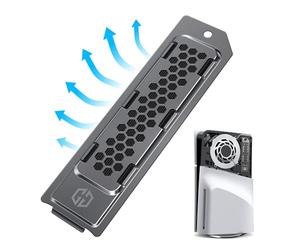 GRAUGEAR Cache anti-poussière en métal dissipant la chaleur pour PS5 Slim M.2 SSD Slot - Couvercle avec ventilation, optimal pour l'expansion de la mémoire