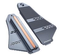 GRAUGEAR Cache dissipateur thermique pour SSD PS5 M.2 NVMe, dissipateur thermique en forme de navette, avec caloduc et aileron en aluminium pour NVMe