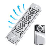 GRAUGEAR Capot anti-poussière en métal dissipateur de chaleur pour fente SSD Playstation 5 Slim &PS5 Pro M.2 - Couvercle avec ventilation, optimal pour extension de mémoire