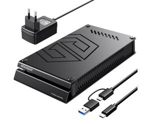 GRAUGEAR, Disque Dur externe 4 to pour Playstation, Formaté pour PS4 et PS5, Type-C, 3,5 Pouces, Bloc d'alimentation, G-3504-4TB