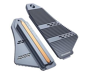 GRAUGEAR | Dissipateur thermique HeatPipe pour M.2 NVMe (2280) | Kit de refroidissement Heatsink PS5 | 4 x coussinets thermiques inclus | G-PS5HS04