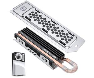 GRAUGEAR dissipateur thermique HeatPipe pour SSD M.2 NVMe (2280), PS5 Pro et PS5 Slim, pour extension de mémoire Playstation, avec couvercle anti-poussière