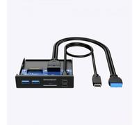 GrauGear G-MP01CR Hub USB 6 ports USB-A, USB-C®, SD, microSD USB 3.0 5 GBit/s noir G-MP01CR