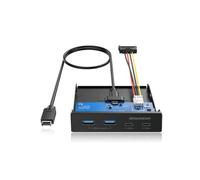 GRAUGEAR G-MP02 Façade Universelle Noire 102x102x25mm pour Châssis PC - Compatible tous types de boîtiers - Dimensions 102mm (L) x 102mm (P) x 25mm (H) - 1 pièce