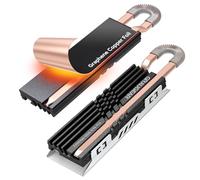 GRAUGEAR HeatPipe Dissipateur thermique pour SSD M.2 NVMe (2280) pour PC, extension de mémoire d'ordinateur avec autocollant thermique en cuivre graphène (pour PC)