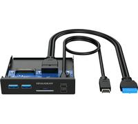 GRAUGEAR HUB USB+lecteur de carte Multi Front Panel, Type-C USB retail
