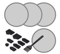 GRAUGEAR Kit de Protection Anti-Poussière pour PS5 et PS5 Slim/Pro, Protection Intégrale avec Brosses de Nettoyage, Compatible PS5