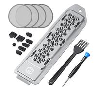 GRAUGEAR Mise à niveau du refroidissement et de la protection contre la poussière pour PS5 Original, PS5 M.2 SSD avec filtre à poussière de ventilateur et prises de port, empêche la surchauffe et