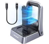 GRAUGEAR Station d'accueil 20 Gbit/s pour SSD M.2 NVMe & SATA, USB3.2 Gen2x2 20 Gbps, prend en charge M.2 2230/2242/2260/2280/22110, refroidissement, sans outil