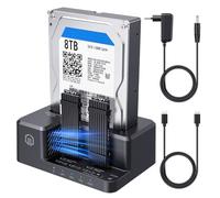 GRAUGEAR Station de clonage bidirectionnelle pour Disque Dur [clonage | Station de clonage pour disques M2 SATA, NVMe SSD M.2, SATA SSD M, 2/2,5"/3,5" I Station d'accueil de disques durs I