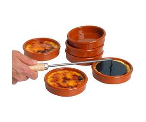 GRAUPERA CERAMIQUES SA Service crème brûlée de 6 coupelles émaillées