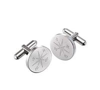 Gravado Boutons de Manchette en INOX Matt - Gravure Marine