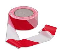 GRAVASAC Lot de 5 Ruban de signalisation Rouge et Blanc 100m x 50mm