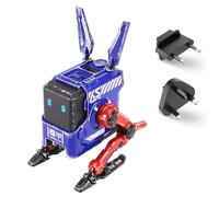 GravaStar Alpha 65W GaN Chargeur Rapide, Chargeur Rapide 3 Ports avec Prise Multiple pour Voyage, Chargeur Universel pour Royaume-Uni/UE/États-Unis, pour iPhone, MacBook, iPad, Galaxy (Bleu)