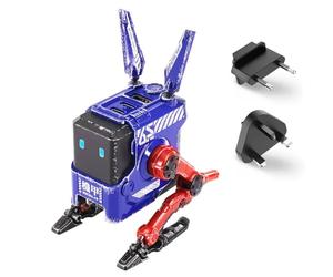 GravaStar Alpha65 Chargeur USB-C GaN 65W Robot 3 Ports | Chargeur USB-C au design robot unique, 2 USB-C et 1 USB-A pour une charge rapide avec un style original pour votre bureau