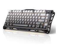 Gravastar Mercury K1 75% mécanique esports Gaming Wireless Wireless Bluetooth clavier 3 modes dégradé noir
