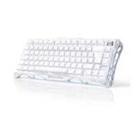 GravaStar Mercury K1 Clavier de jeu mécanique QWERTZ Blanc