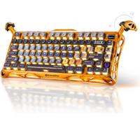 GravaStar Mercury K1 Pro Clavier de jeu mécanique BT5.0/2.4G/USB-C, 75% pour Win/Mac, QWERTY, Special Edition Battle-Worn