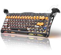 GravaStar Mercury K1 Pro Clavier Gamer sans Fil, QWERTY, Alliage d'Aluminium, Clavier Personnalisé Disposition 75%, Conçu pour la Durabilité et Un Esthétique Unique (CyberFlare)